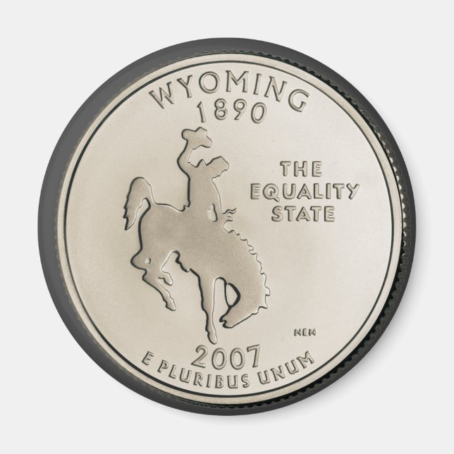 Imã Design do Quarto Estado do Wyoming (Frente)