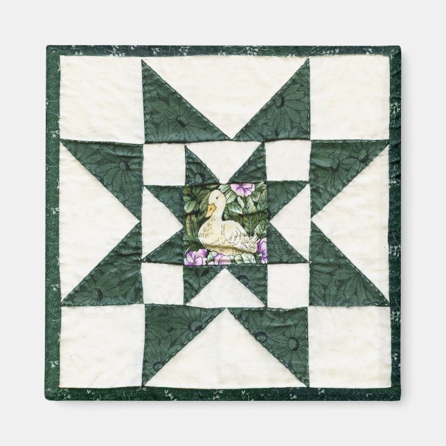 Imã Design do Quilt Star Duck (Frente)