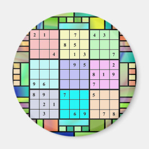 Imã Design do vitral de Sudoku