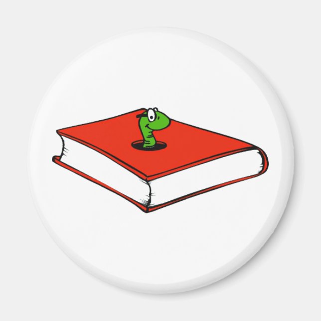 Imã Design do Worm Book (Frente)
