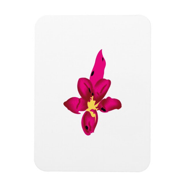 Ímã Design, Dourado claro, vermelho púrpura (Vertical)