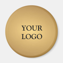 Imã Design Dourado Dourado Luxurioso Seu logotipo