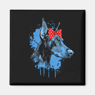 Imã Design engraçado de doberman para amantes de cães