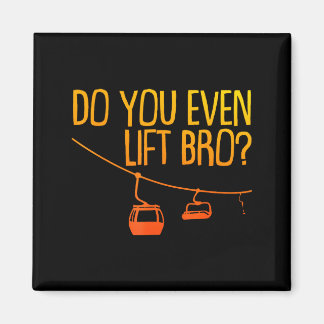 Imã Design engraçado de esqui e snowboard para homens 