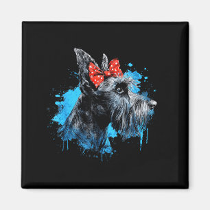 Imã Design engraçado de schnauzer para o dia das mães