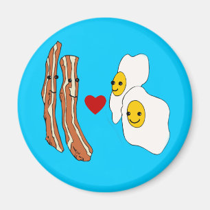 Imã Design engraçado do bacon dos ovos dos amores do