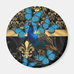Imã Design feminino bonito do pavão