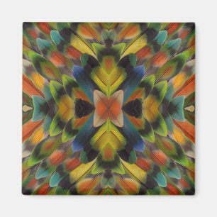 Imã Design Fractal das Penas do Lovebird