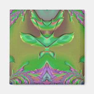 Imã Design Frato 3D Cor de laranja Verde Púrpura