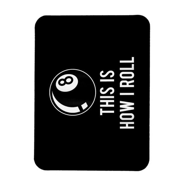 Ímã Design Funny Billiards Para Jogadores De Piscina R (Vertical)