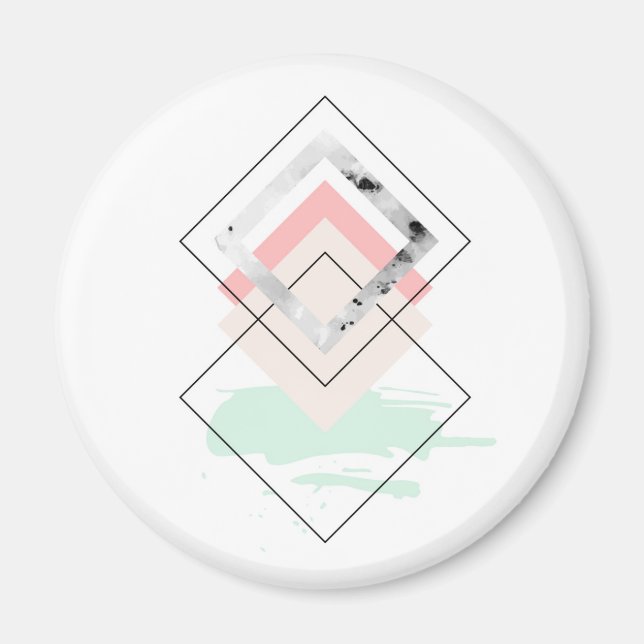 Imã Design Geométrico Abstrato (Frente)