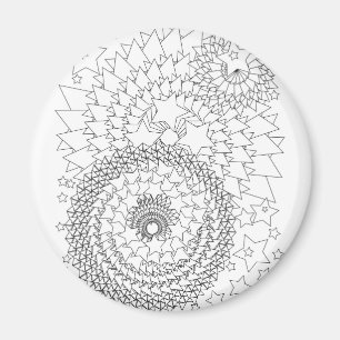 Imã Design geométrico da coloração adulta