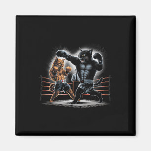 Imã Design Gráfico Boxing Boxings Gatinho