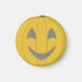 Imã Design Halloween Laranja Cheio de Pumpkin
