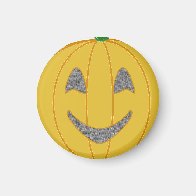 Imã Design Halloween Laranja Cheio de Pumpkin (Frente)