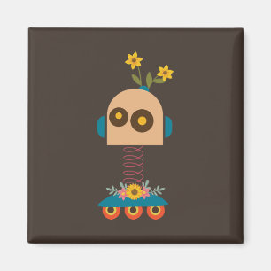 Imã Design infantil de robô fofo