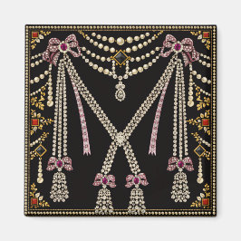 Imã Design Inspirado em Marie Antoinette com Joias Fra