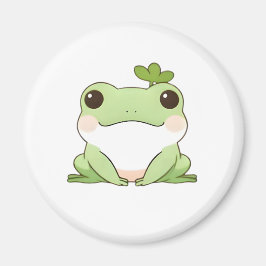 Imã Design Kawaii de Sapo Chibi Simples e Fofo