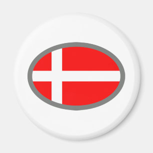 Imã Design legal da bandeira de Dinamarca!