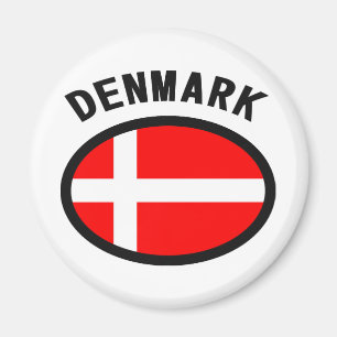 Imã Design legal da bandeira de Dinamarca!