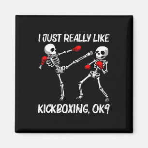 Imã Design Legal de Kickboxing Para Homens Mulheres Ki