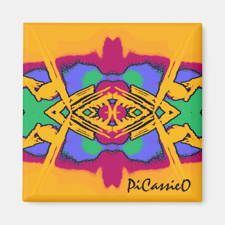 Imã Design Magnet Colorida Geo Diamond