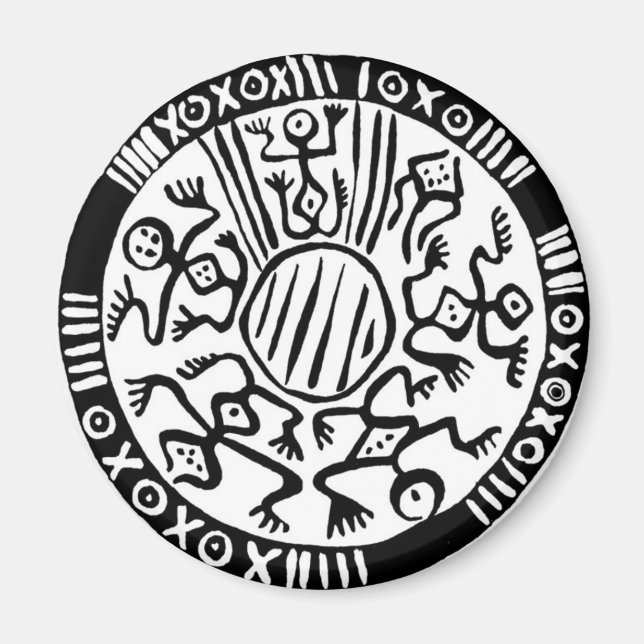 Imã Design mexicano antigo - Magnet (Frente)