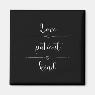Imã Design Minimalista de Coração Amor é Paciente