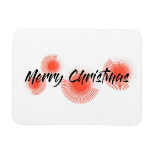 Ímã design moderno, alegre e divertido "Feliz Natal"