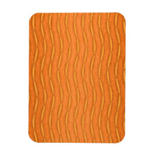 Ímã Design Moderno com Listras Verticais Laranja