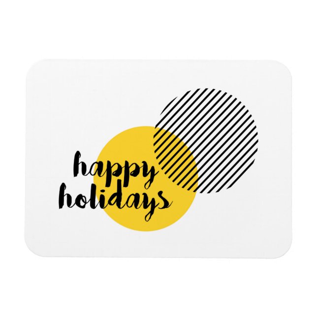 Ímã Design moderno, simples, moderno de "Felizes Feria (Horizontal)