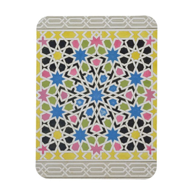 Ímã Design Mosaico do Alhambra, de 'O Árabe (Vertical)