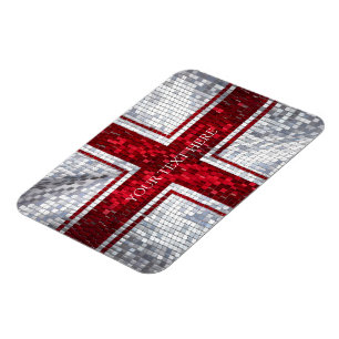 Ímã Design Mosaico Sinalizador da Inglaterra
