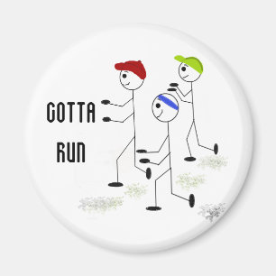 Imã Design Motivacional Tenho que Correr