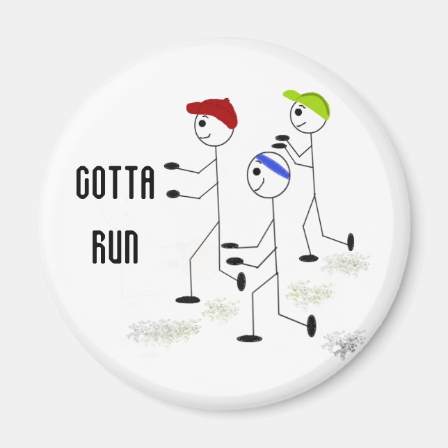 Imã Design Motivacional Tenho que Correr (Frente)