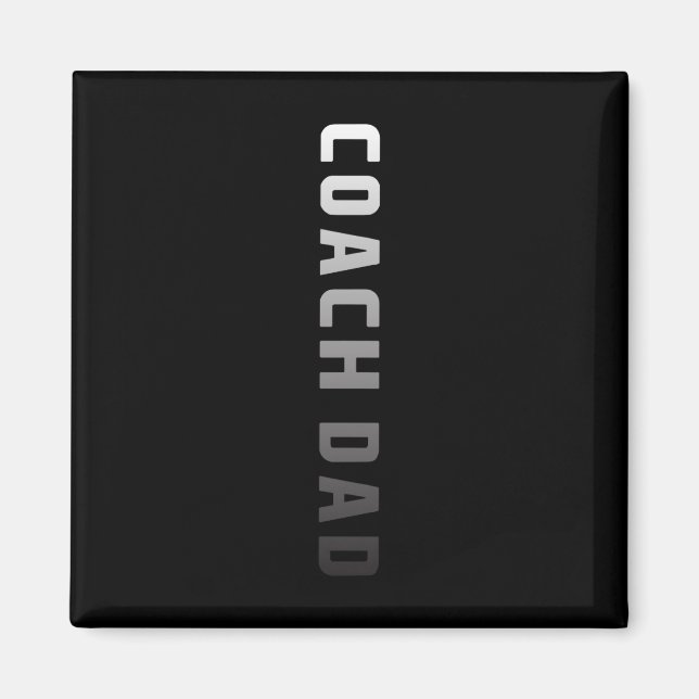 Imã Design Pai de treinador - Caco de Futebol de Futeb (Frente)