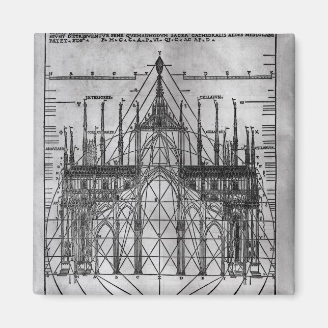 Imã Design para a Catedral de Milão (Frente)