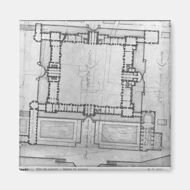 Imã Design para os edifícios orientais do Louvre (Frente)