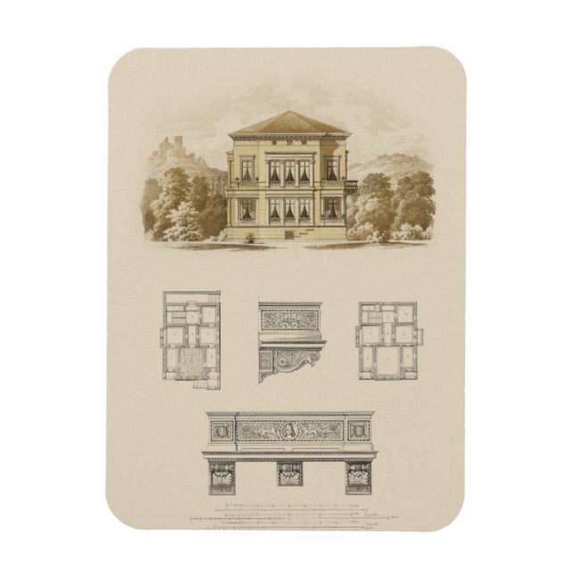 Ímã Design para um imóvel com planos internos (Vertical)