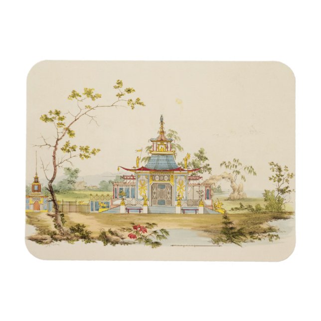 Ímã Design para um Templo Chinês, c.1810 (caneta e tin (Horizontal)