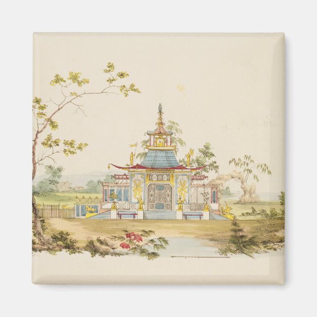 Imã Design para um Templo Chinês, c.1810 (caneta e tin (Frente)