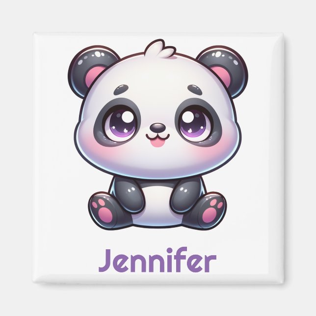 Imã Design Personalizado Adorável Kawaii Panda (Frente)