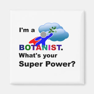 Imã Design personalizado do Super-herói Botânico 
