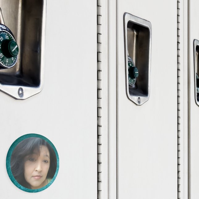 Imã Design personalizável do Teal Velvet do MVB Faux (In Situ (Locker))