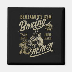 Imã Design Retro de Academia de Boxe Mma do Benjamin P
