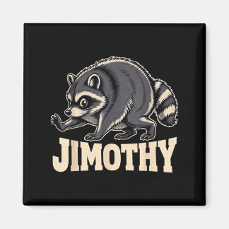 Imã Design Retro dos Anos 80 Jimothy Raccoon