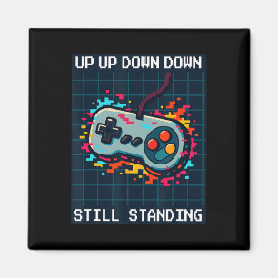 Imã Design Retro Gamer Para Homens Ainda de Pé Desde 8