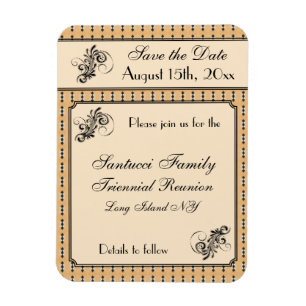 Ímã Design-Reunião do vintage, evento, economias do