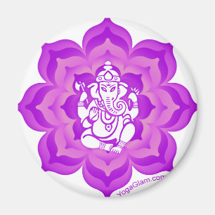 Imã Design roxo de Ganesh