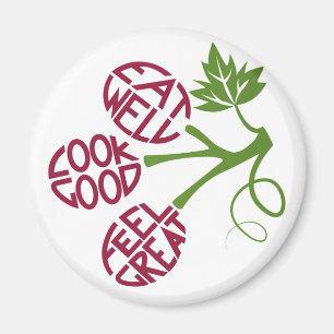 Imã Design saudável das citações da comida para a